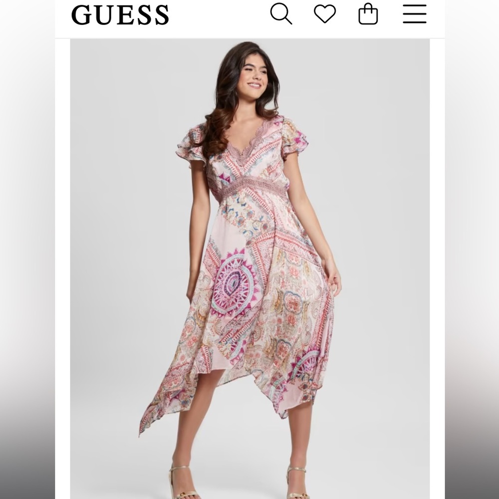 Carousel print dress